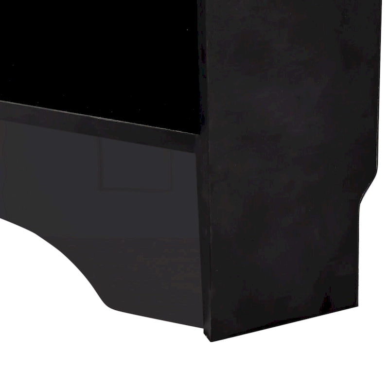 Vestiaire d'angle avec banc à chaussures – Portemanteau d'entrée multifonctionnel avec 4 patères et étagère réglable, 75 L x 182 H cm