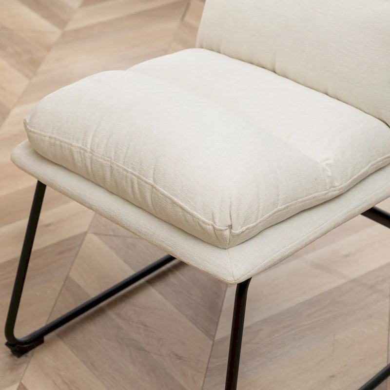 Chaises de salle à manger rembourrées, lot de 2
