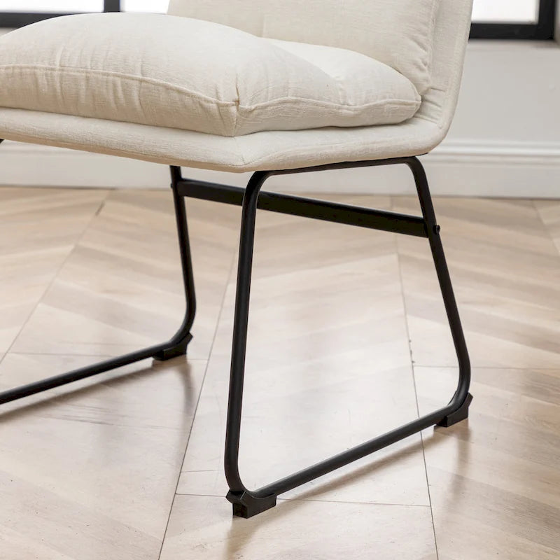 Chaises de salle à manger rembourrées, lot de 2