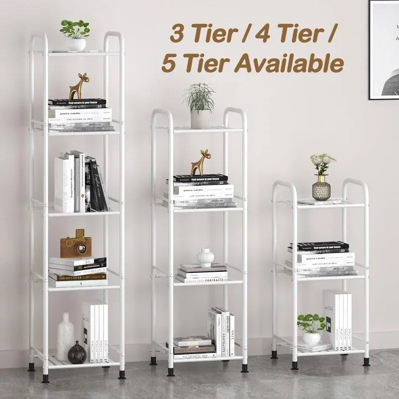 Étagère de salle de bain étroite à 5 niveaux - 13P x 11L x 54,7H