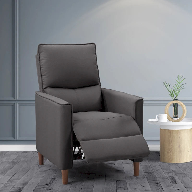 Fauteuil inclinable manuel haut dossier avec repose-pieds