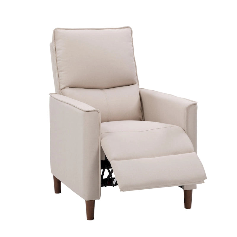 Fauteuil inclinable manuel haut dossier avec repose-pieds