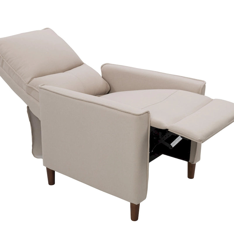 Fauteuil inclinable manuel haut dossier avec repose-pieds