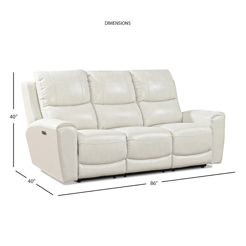 Ensemble 3 pièces inclinable électrique en cuir pleine fleur