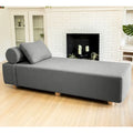 Chaise longue / Lit de jour - Chaise longue de luxe avec pieds en érable, Boucle