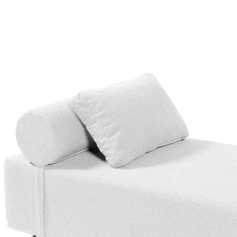 Chaise longue / Lit de jour - Chaise longue de luxe avec pieds en érable, Boucle