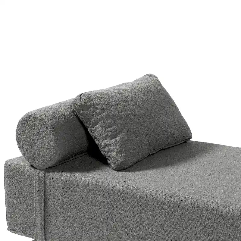 Chaise longue / Lit de jour - Chaise longue de luxe avec pieds en érable, Boucle