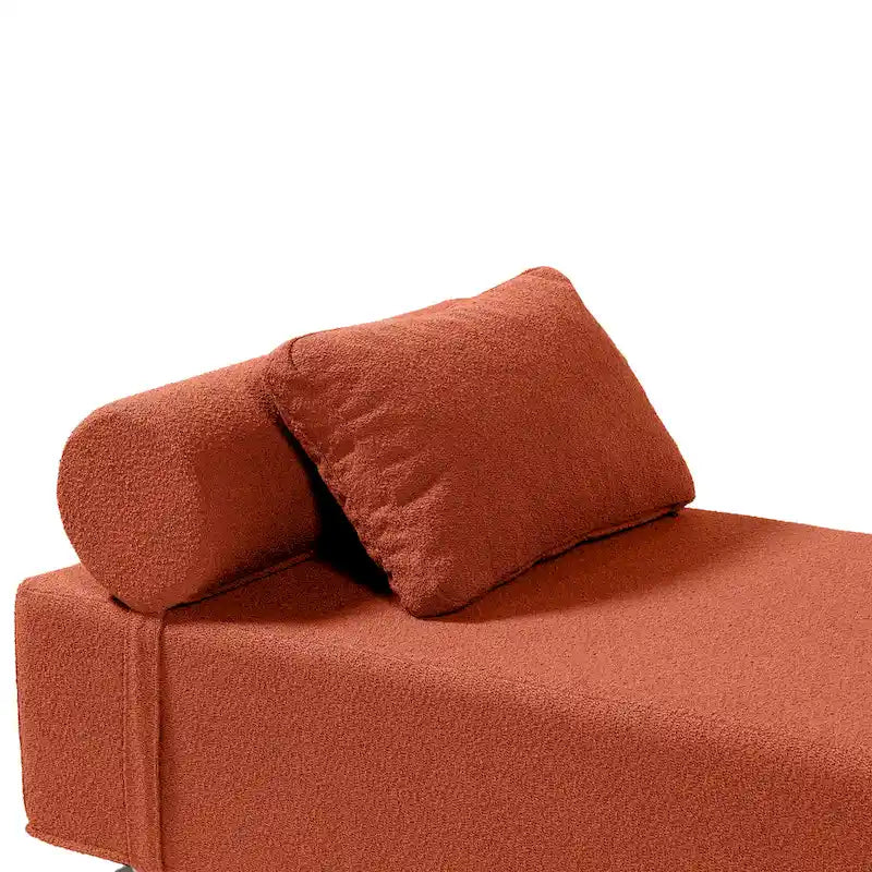 Chaise longue / Lit de jour - Chaise longue de luxe avec pieds en érable, Boucle