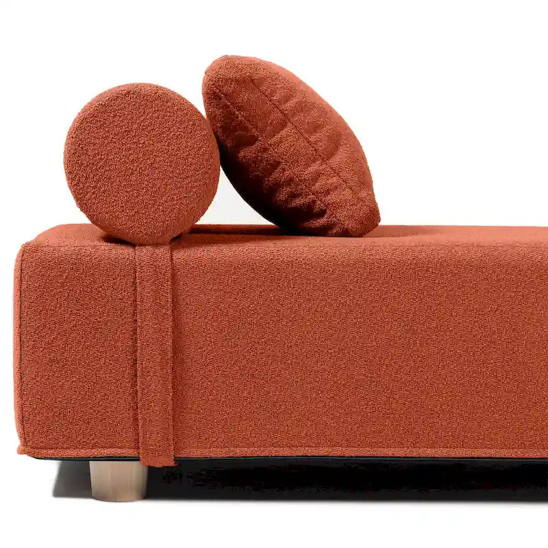 Chaise longue / Lit de jour - Chaise longue de luxe avec pieds en érable, Boucle