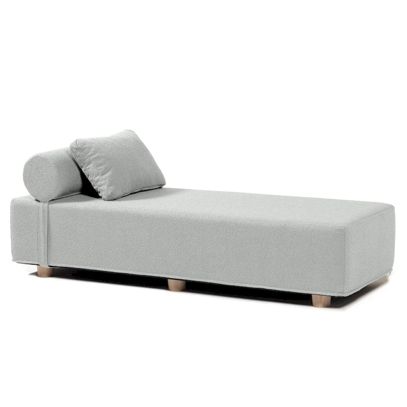 Chaise longue / Lit de jour - Chaise longue de luxe avec pieds en érable, Boucle