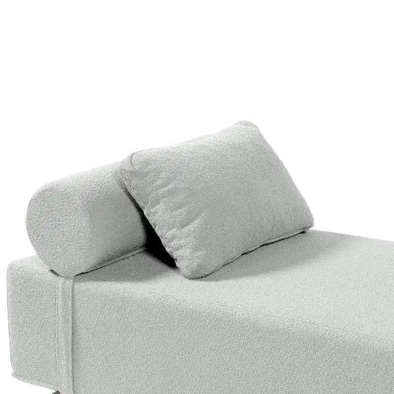 Chaise longue / Lit de jour - Chaise longue de luxe avec pieds en érable, Boucle