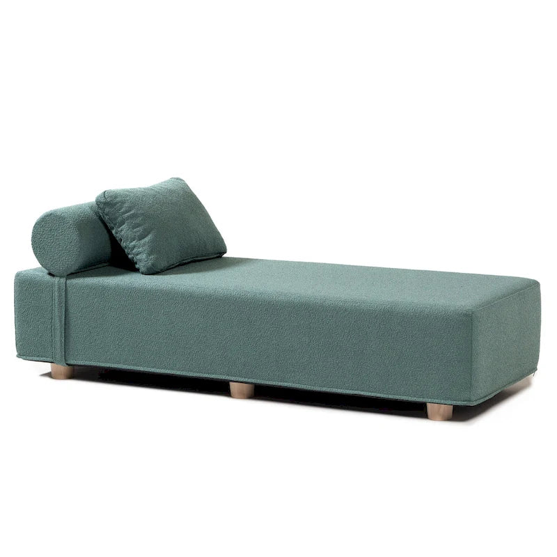 Chaise longue / Lit de jour - Chaise longue de luxe avec pieds en érable, Boucle