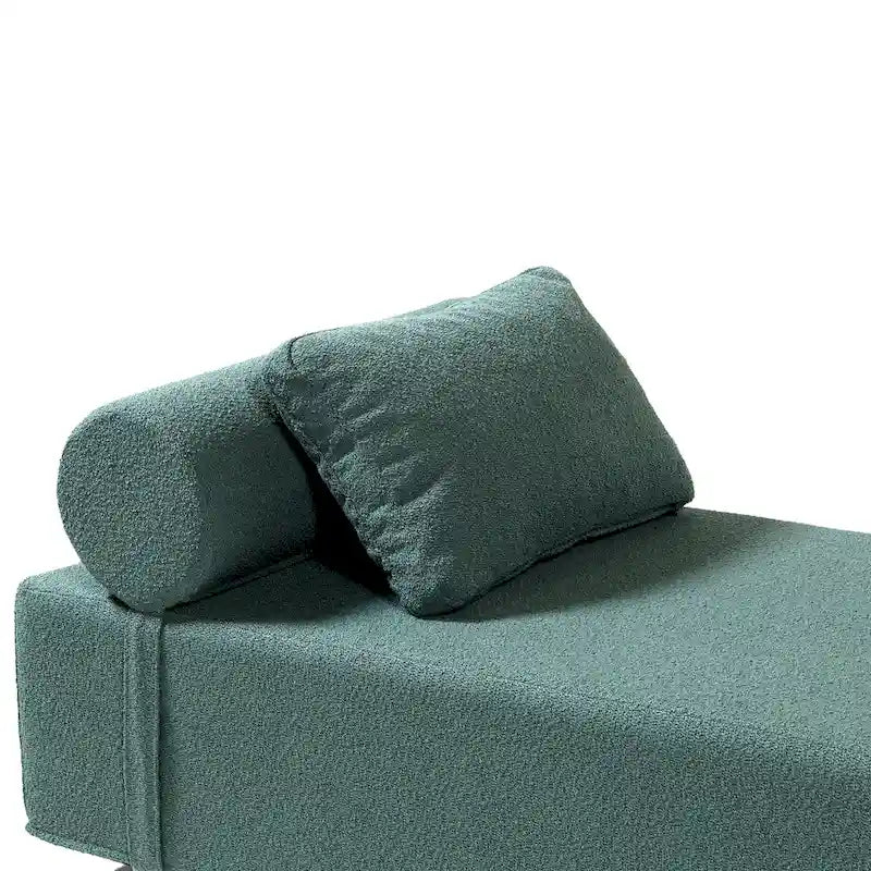 Chaise longue / Lit de jour - Chaise longue de luxe avec pieds en érable, Boucle