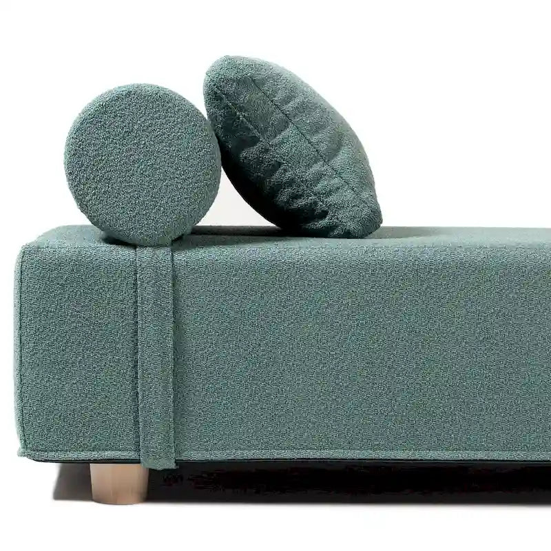 Chaise longue / Lit de jour - Chaise longue de luxe avec pieds en érable, Boucle