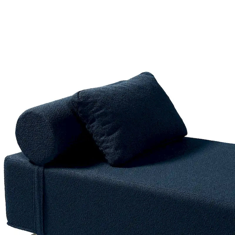 Chaise longue / Lit de jour - Chaise longue de luxe avec pieds en érable, Boucle