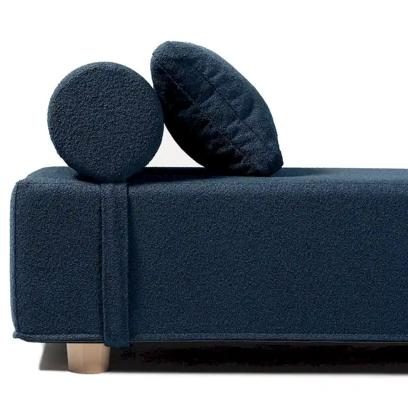 Chaise longue / Lit de jour - Chaise longue de luxe avec pieds en érable, Boucle