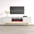 Meuble TV avec cheminée