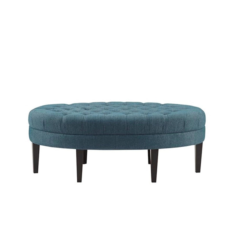 Pouffe capitonné Madison Park Chase Blue Surfboard