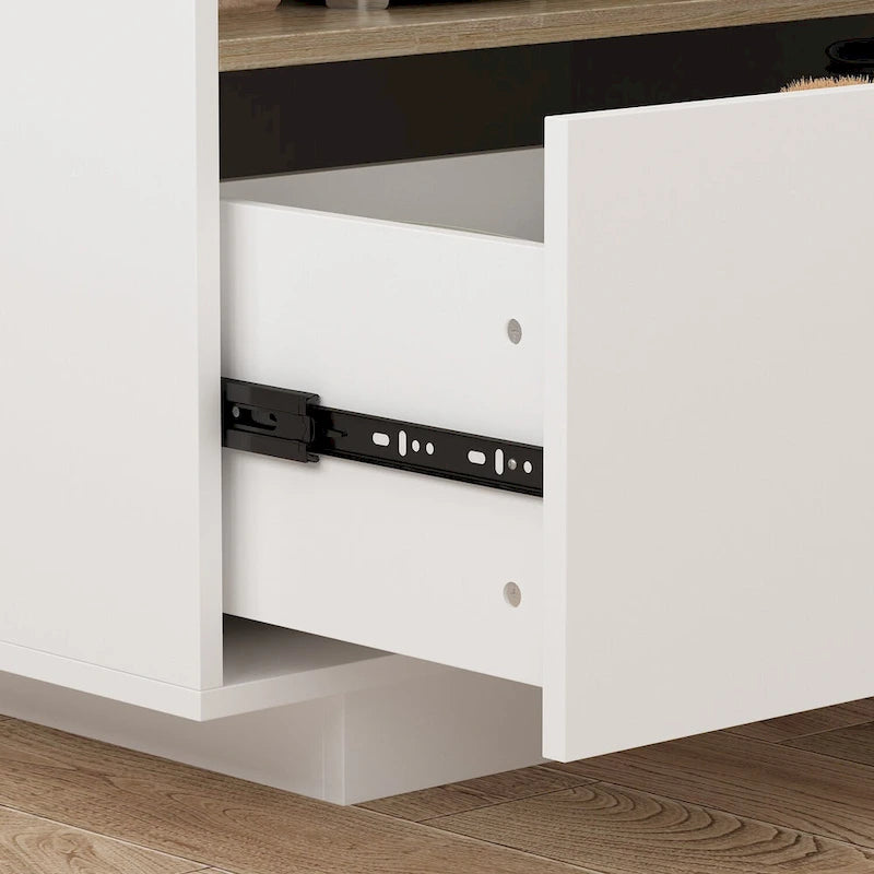 Armoire de rangement latérale pour îlot de cuisine Table extensible Meuble de bar