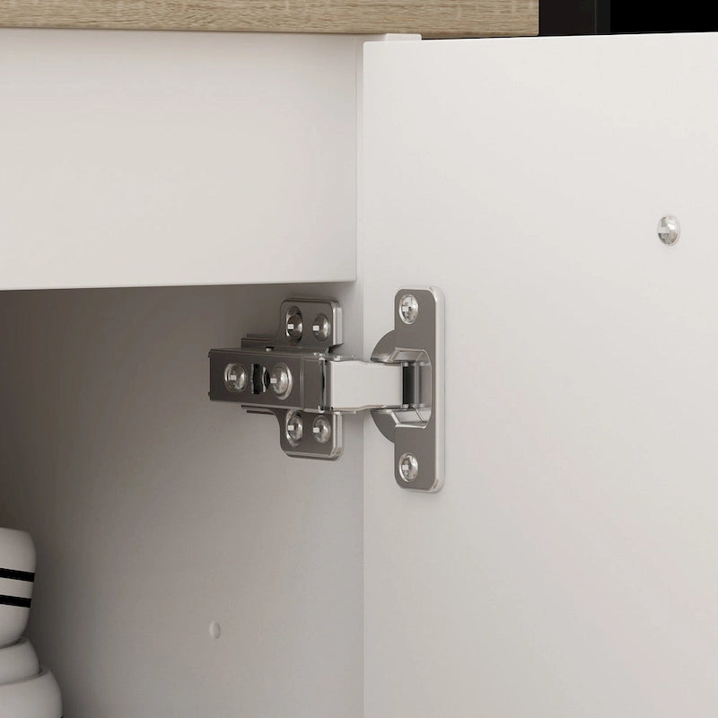 Armoire de rangement latérale pour îlot de cuisine Table extensible Meuble de bar