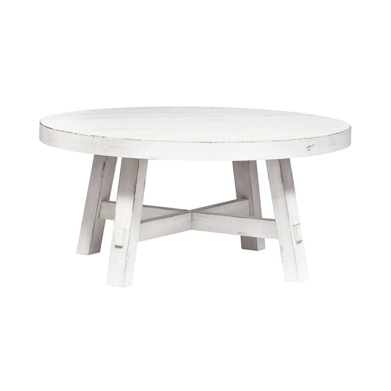 Ensemble 3 pièces de style ferme moderne, blanc vieilli, marché aux puces