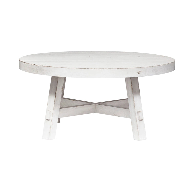 Ensemble 3 pièces de style ferme moderne, blanc vieilli, marché aux puces
