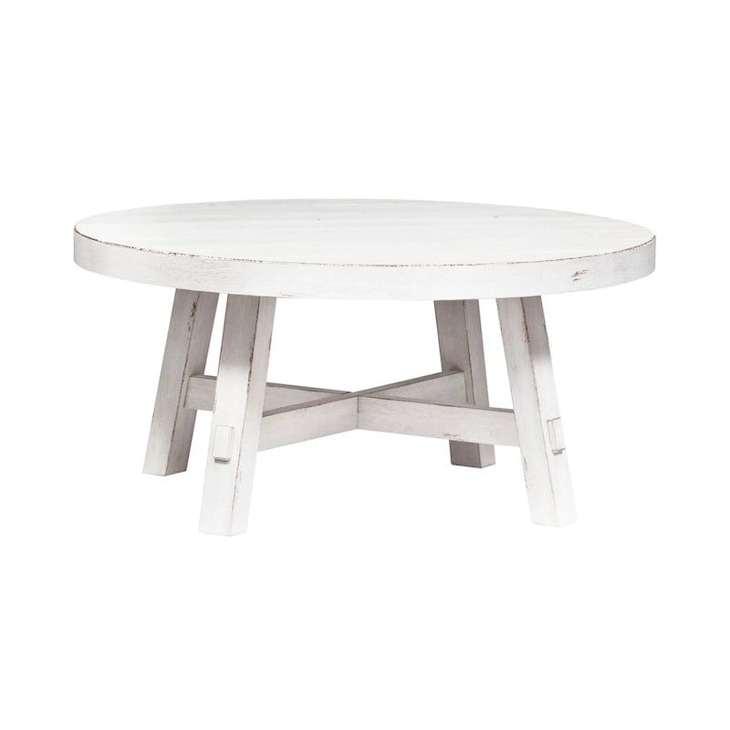 Ensemble 3 pièces de style ferme moderne, blanc vieilli, marché aux puces
