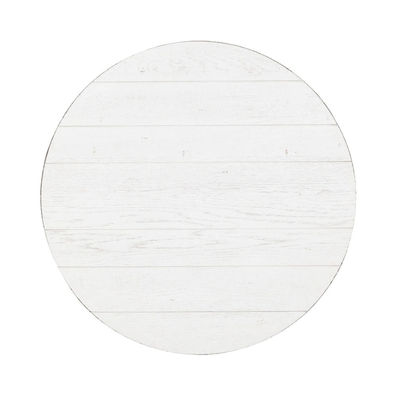 Ensemble 3 pièces de style ferme moderne, blanc vieilli, marché aux puces