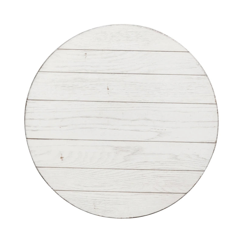 Ensemble 3 pièces de style ferme moderne, blanc vieilli, marché aux puces