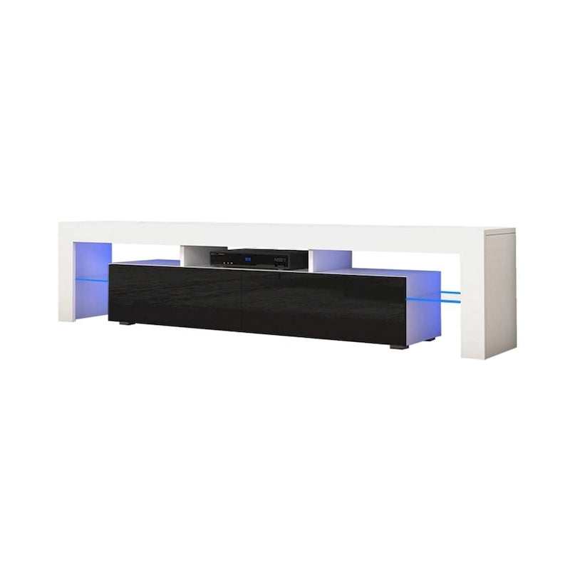 Meuble TV moderne de 200 cm (79 pouces) avec LED 16 couleurs