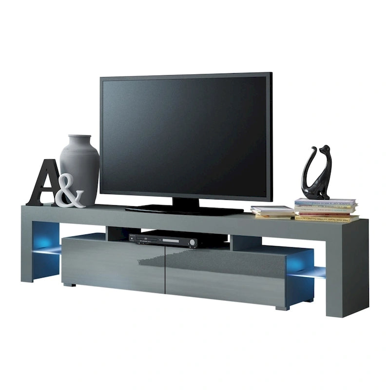 Meuble TV moderne de 200 cm (79 pouces) avec LED 16 couleurs