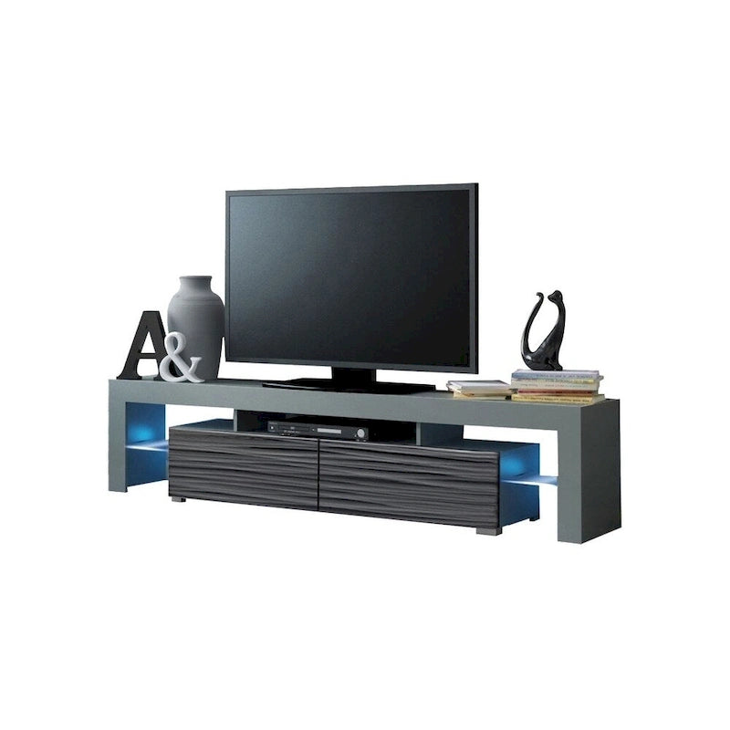 Meuble TV moderne de 200 cm (79 pouces) avec LED 16 couleurs