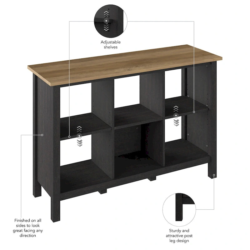 Meuble de rangement 6 cubes et étagère de rangement par