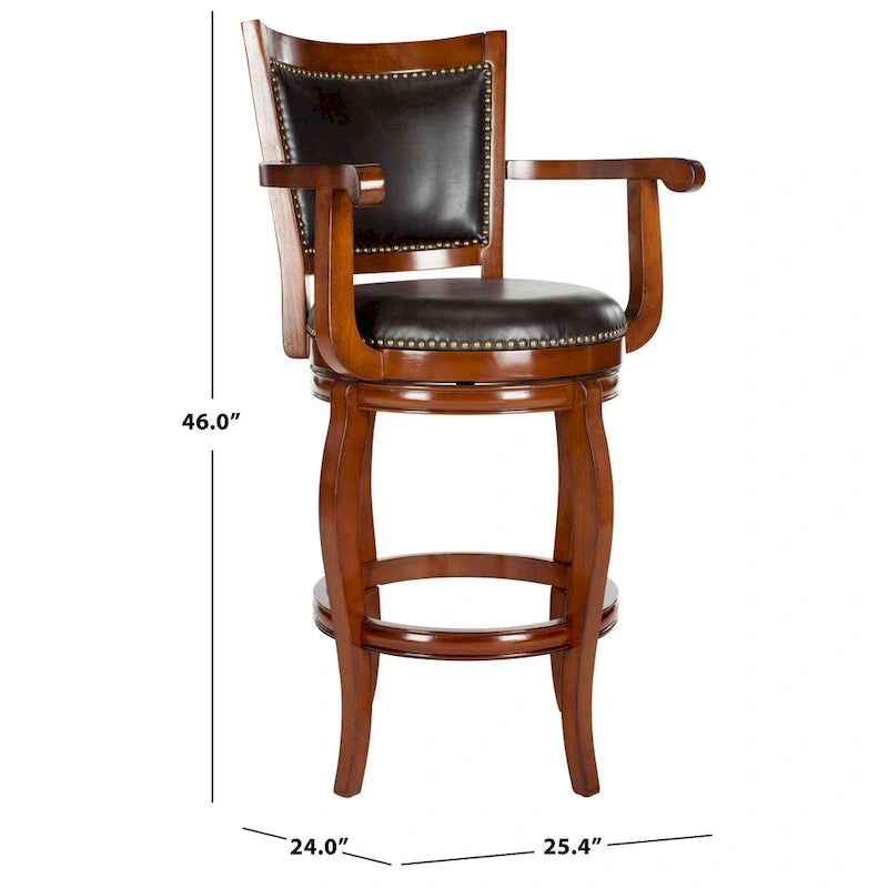 Tabouret de bar marron 29 pouces - 25Lx24Px46H