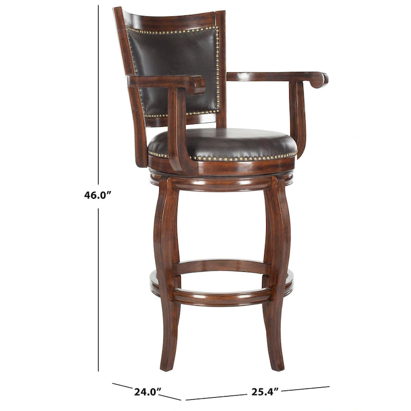 Tabouret de bar marron 29 pouces - 25Lx24Px46H