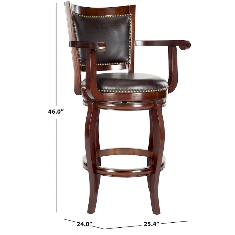 Tabouret de bar marron 29 pouces - 25Lx24Px46H