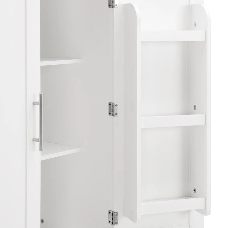 Meubles de rangement de salle de bain avec étagères ouvertes