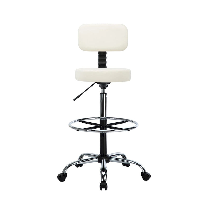 Chaise de bureau ergonomique réglable - Crème
