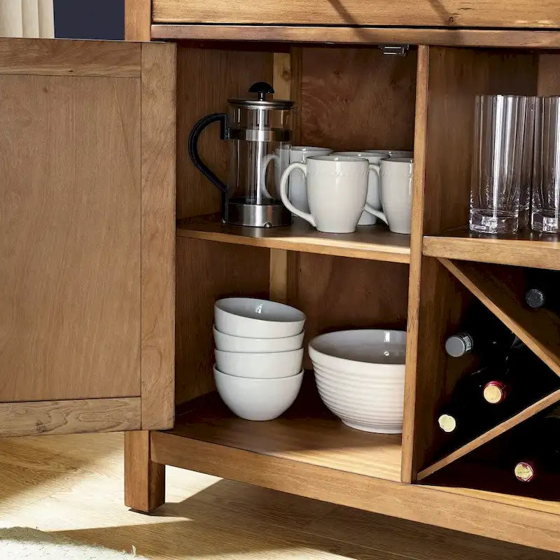 Buffet Fini Naturel - 52 L x 18 P x 36 H