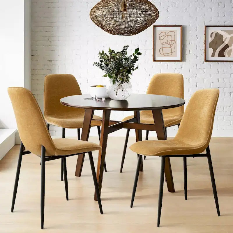 Chaise d'appoint rembourrée (lot de 4)