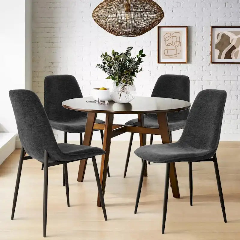Chaise d'appoint rembourrée (lot de 4)