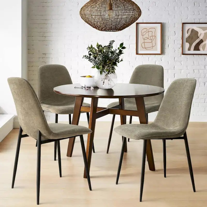 Chaise d'appoint rembourrée (lot de 4)