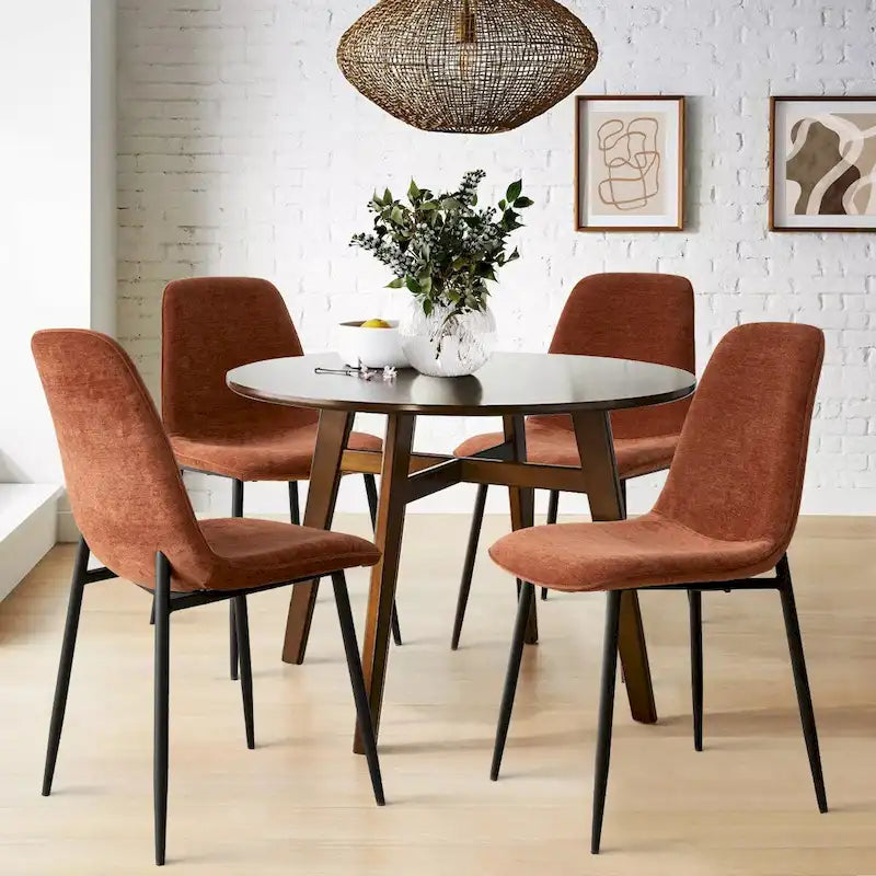 Chaise d'appoint rembourrée (lot de 4)