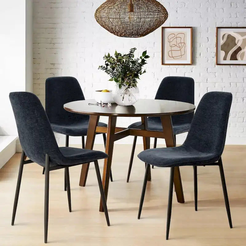 Chaise d'appoint rembourrée (lot de 4)