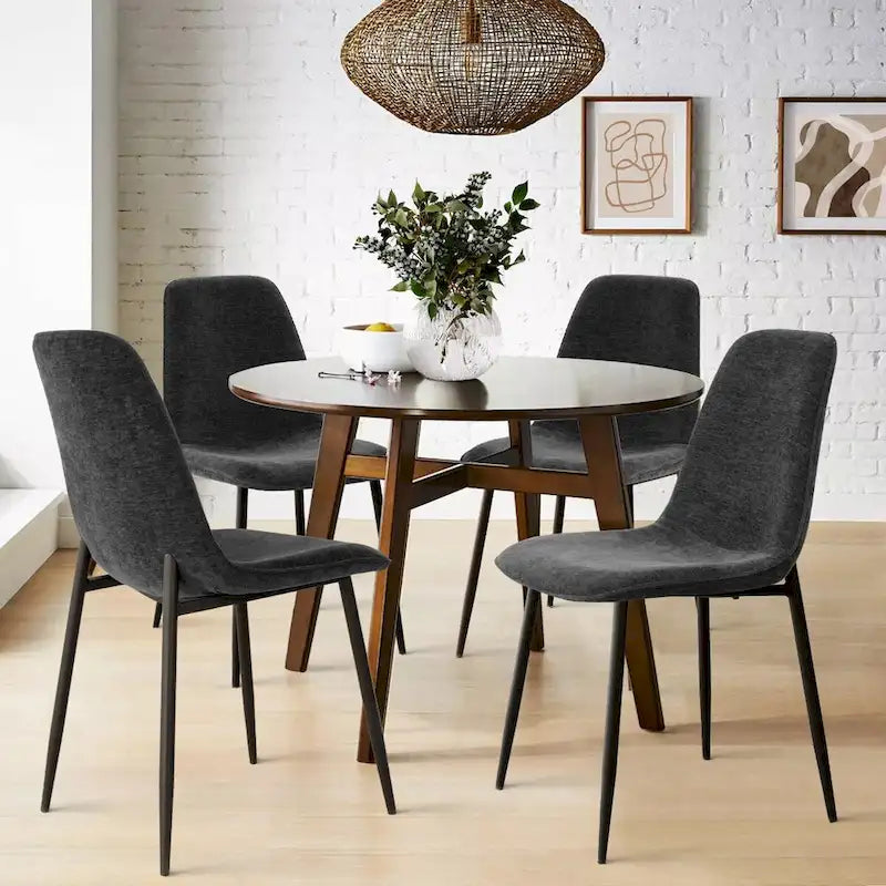 Chaise d'appoint rembourrée (lot de 4)