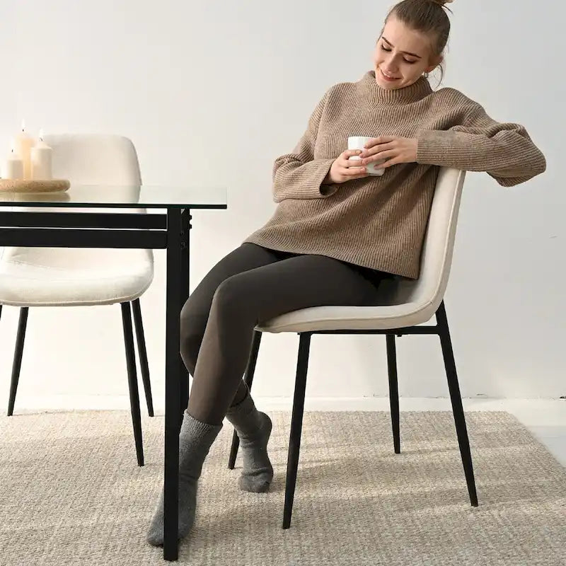 Chaise d'appoint rembourrée (lot de 4)