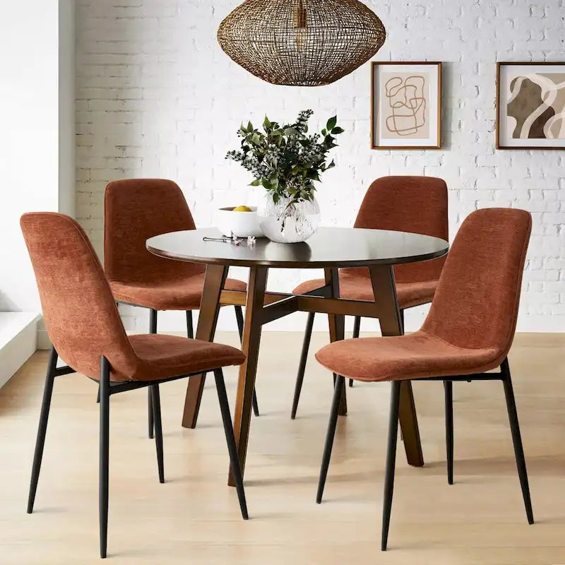 Chaise d'appoint rembourrée (lot de 4)