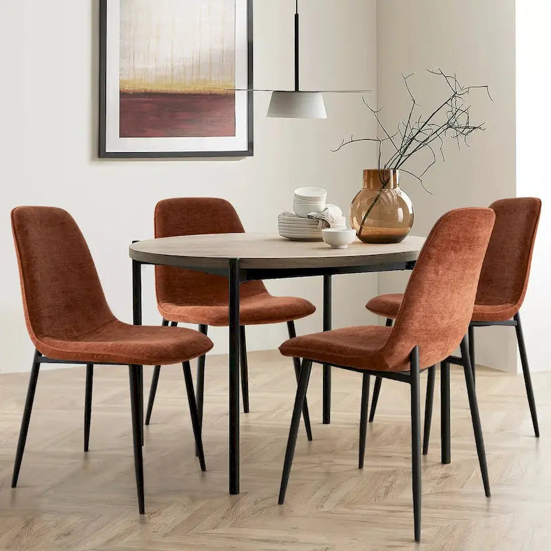 Chaise d'appoint rembourrée (lot de 4)