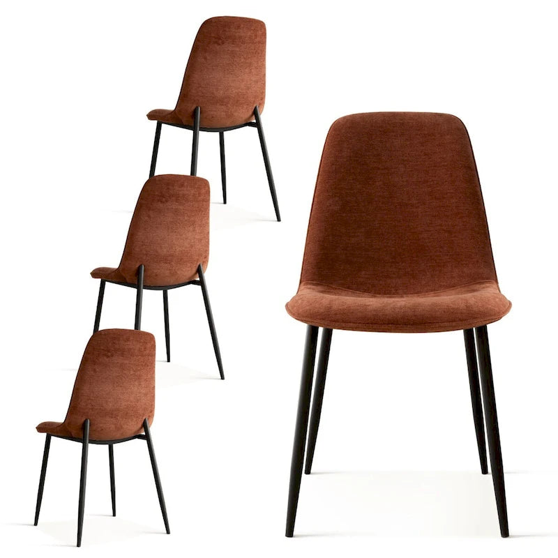 Chaise d'appoint rembourrée (lot de 4)