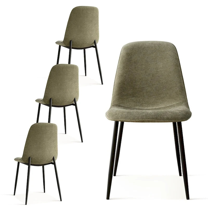 Chaise d'appoint rembourrée (lot de 4)